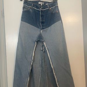 Redone/Levis Denim Skirt